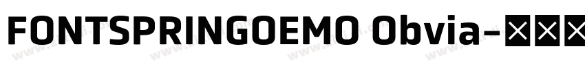 FONTSPRINGOEMO Obvia字体转换